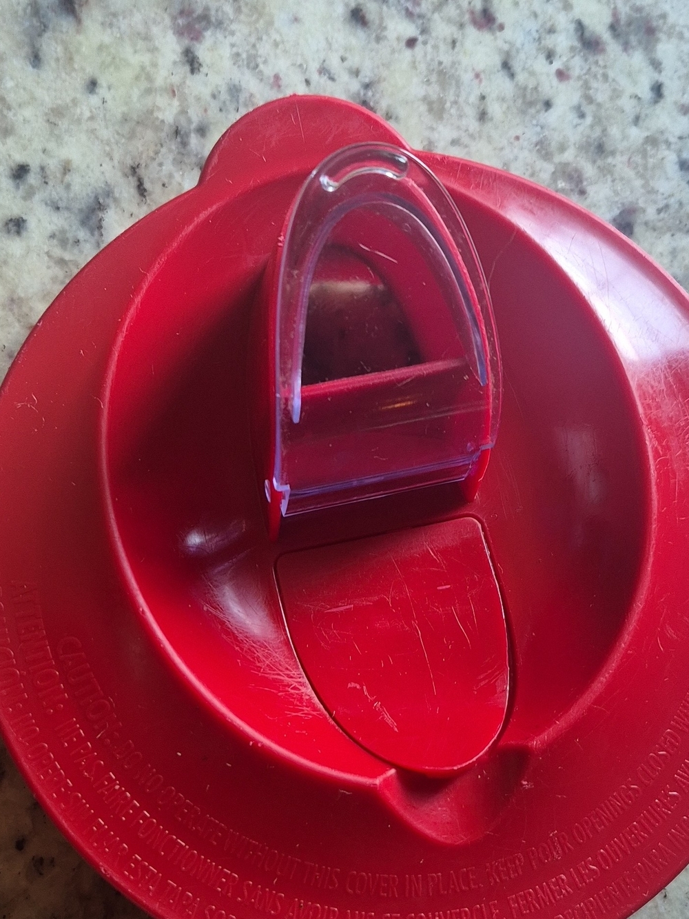 Hamilton Beach Max800 - Replacement Lid Red/Clear Flip Spout Plastic- Fit Ninja